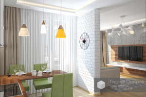 Светлая квартира-студия