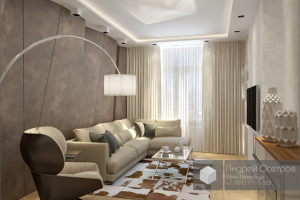 Кухня-гостиная в современном стиле