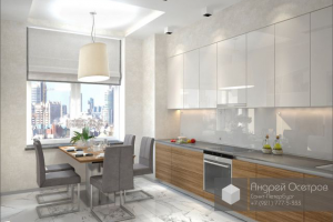 Кухня-гостиная в современном стиле