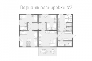 Планировка хостела в Карелии