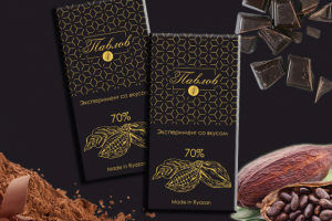 Этикетка шоколада Павлов