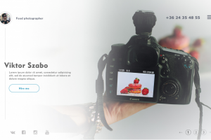 Лендинг для фотографа еды (Food Photographer)