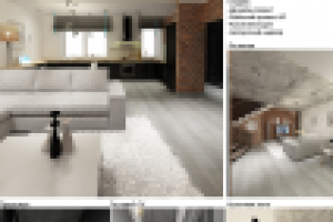 Интерьер таунхауза пл. 115 кв.м. в пос. "Кронбург" №2. 1 этаж