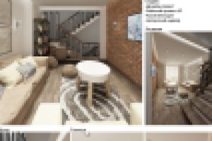 Интерьер таунхауза пл. 115 кв.м. в пос. "Кронбург" №2. 2 этаж