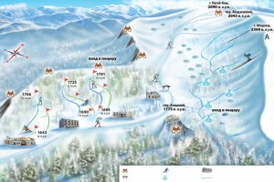 Карта курорта Лаго-Наки