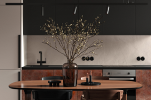 Элегантная кухня-столовая