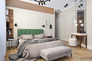 Спальня в стиле контемпорари