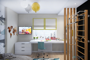 Солнечная детская комната для мальчика 3 лет, Москва