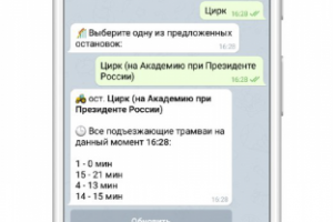 Telegram Bot (TramTramBot)
