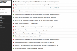 Агрегатор спортивных новостей