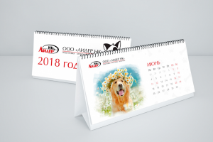 Перекидной настольный календарь спираль