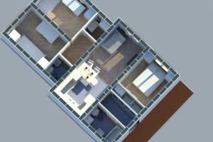 двух модульный дом