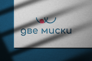 Логотип бренда для животных "Две миски"