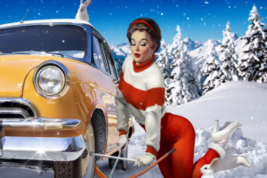 Календарь в стиле пин-ап