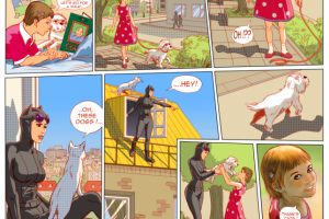 Комикс на стену детской комнаты