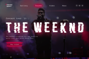 Лендинг музыкального мероприятия