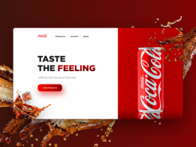 concept online store Coca-Cola