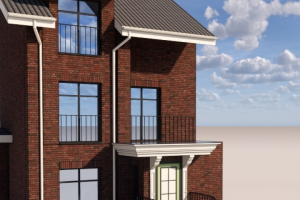 Входная группа таунхауса