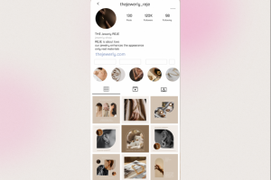 оформление аккаунта для магазина ювелирных украшений