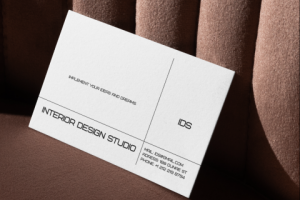 Визитка для дизайн студии интерьера