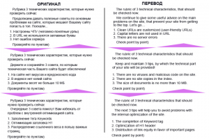 Перевод по тематике продвижения сайтов!