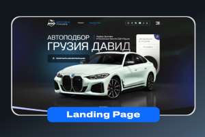 Дизайн Landing Page. Автоподбор Грузия