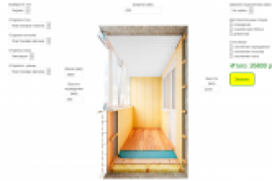 Калькулятор расчета стоимости отделки балкона с формой заказа