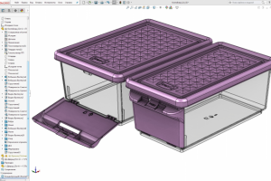 Пластиковые контейнера с боковой дверцей(2017г.)