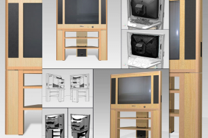 Телевизор в корпусе из дерева (2006 г.)