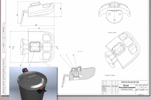 Рабочая CAD модель и КД ручки быстросъёмной(2015 г)