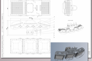 Рабочая CAD модель и КД светильника светодиодного(2014 г)