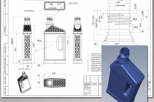 Рабочая CAD модель банки пластиковой(2014г.)