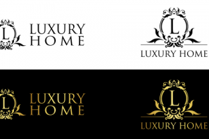 Логотип Luxury Home для сайта недвижимости