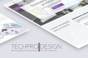 Адаптивный landing page Techpro - разработка постпроцессоров