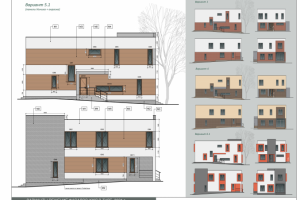 Варианты фасадов ИЖД. 2021 г.