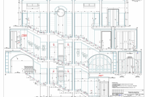 ДП ИЖД. Развертка лестницы. 2020 г.