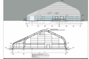 Каркасно-тентовое сооружение в Сыктывкаре. 2014 г.
