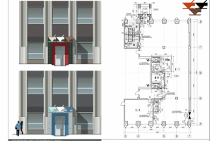 Реконструкция столовой с входной группой.2013 г.