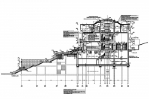 Коттедж в Сочи. Разрез. 2008 г.