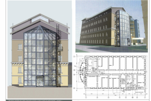 Реконструкция офисного здания на ул. Казакова. 2006 г.