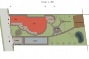 Коттедж в Лобне. Генплан. 2007 г.