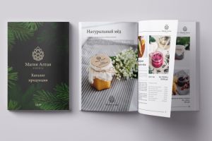 Дизайн и верстка каталога продукции мёда и чая