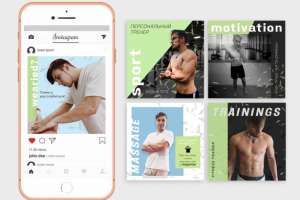Дизайн банеров для инстаграм (для персонального тренера)