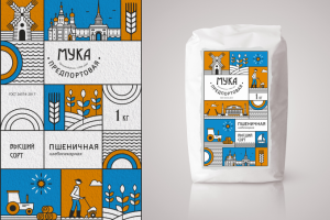Мука "Предпортовая" пшеничная тм ПМК