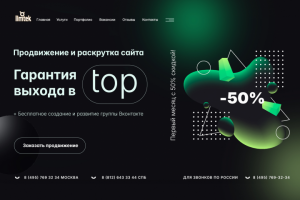 Продвижение и раскрутка сайта