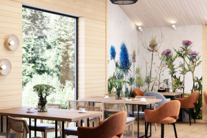 Дизайн кафе в горах Алтая