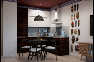 Визуализация в стиле Африка для дизайнера