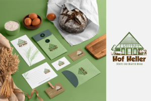 Фирменный стиль для фермы «Hof Heller» (Германия)