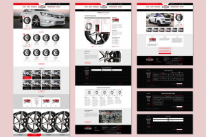 Landing Page для магазина «Deluxewheels»