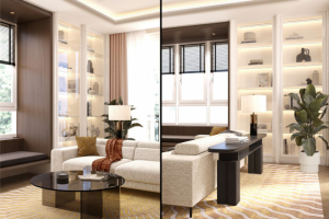 Дизайн-проект квартиры. Кухня-гостиная